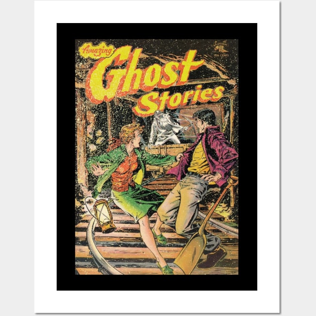 Amazing Ghost Stories 16 (weathered variant) Wall Art by GloopTrekker